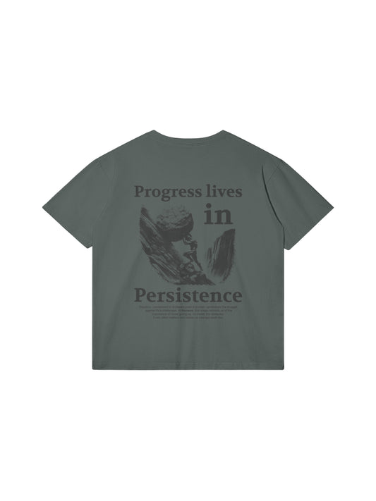 T-shirt Persistence - Gris Éclipse